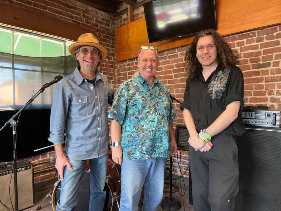 The teachers at 851 Music Studio - J. Shelby, Jeff Campitelli, and Garrett Mingardi